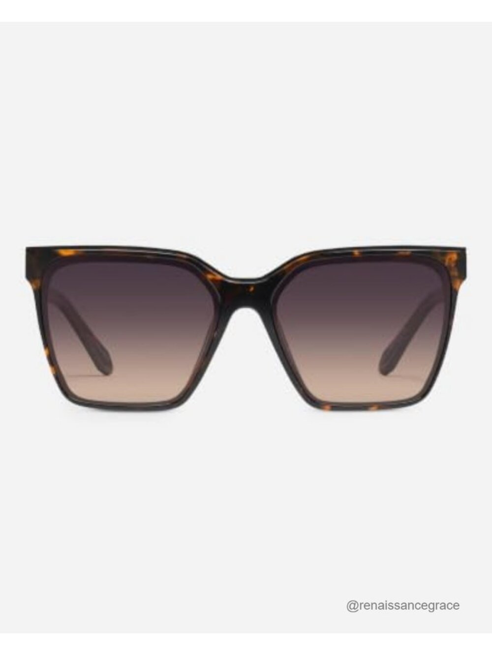 Square Sunglasses with Metal Brow Bar UV Protection Women's Shades